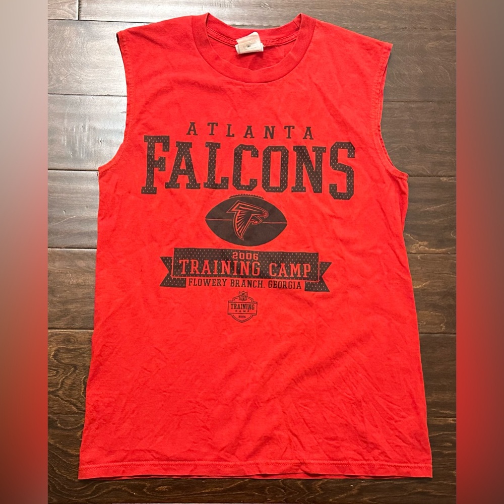 Vintage Men’s NFL Atlanta Falcons Red/Black Training Camp Sleeveless Shirt- Med